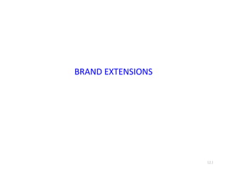 BRAND EXTENSIONS 12. 