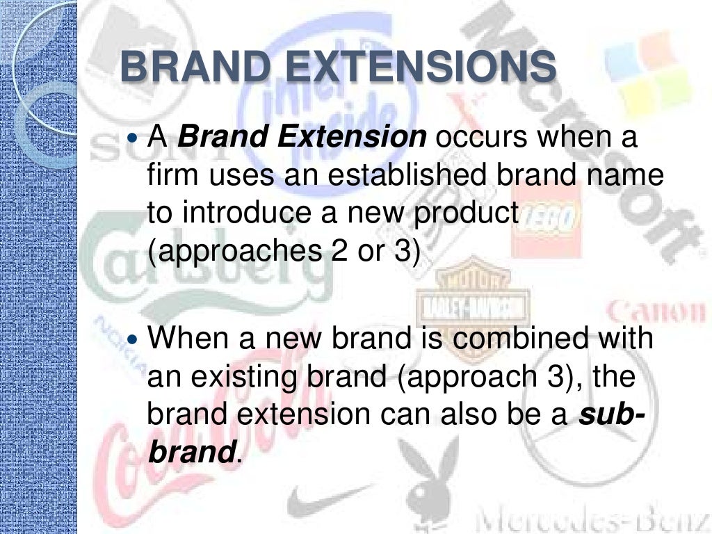 Brand Extensions Ppt 0111