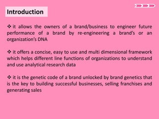 Brand genetics | PPTX