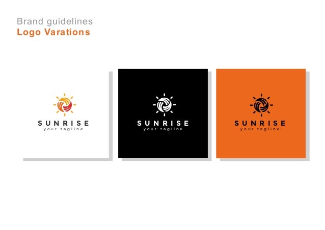 Brand Guidelines Sunrise Logo