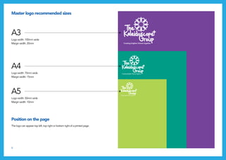 6
Master logo recommended sizes
Position on the page
A3
Logo width: 100mm wide
Margin width: 20mm
A4
Logo width: 70mm wide
Margin width: 15mm
A5
Logo width: 50mm wide
Margin width: 10mm
The logo can appear top left, top right or bottom right of a printed page.
 