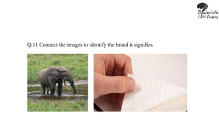Q.11 Connect the images to identify the brand it signifies
 