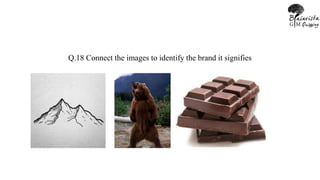 Q.18 Connect the images to identify the brand it signifies
 