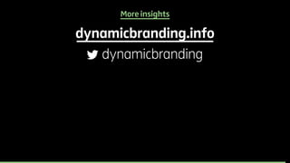 More insights 
dynamicbranding.info 
dynamicbranding 
 