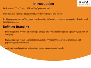 The Power of Branding | PPT