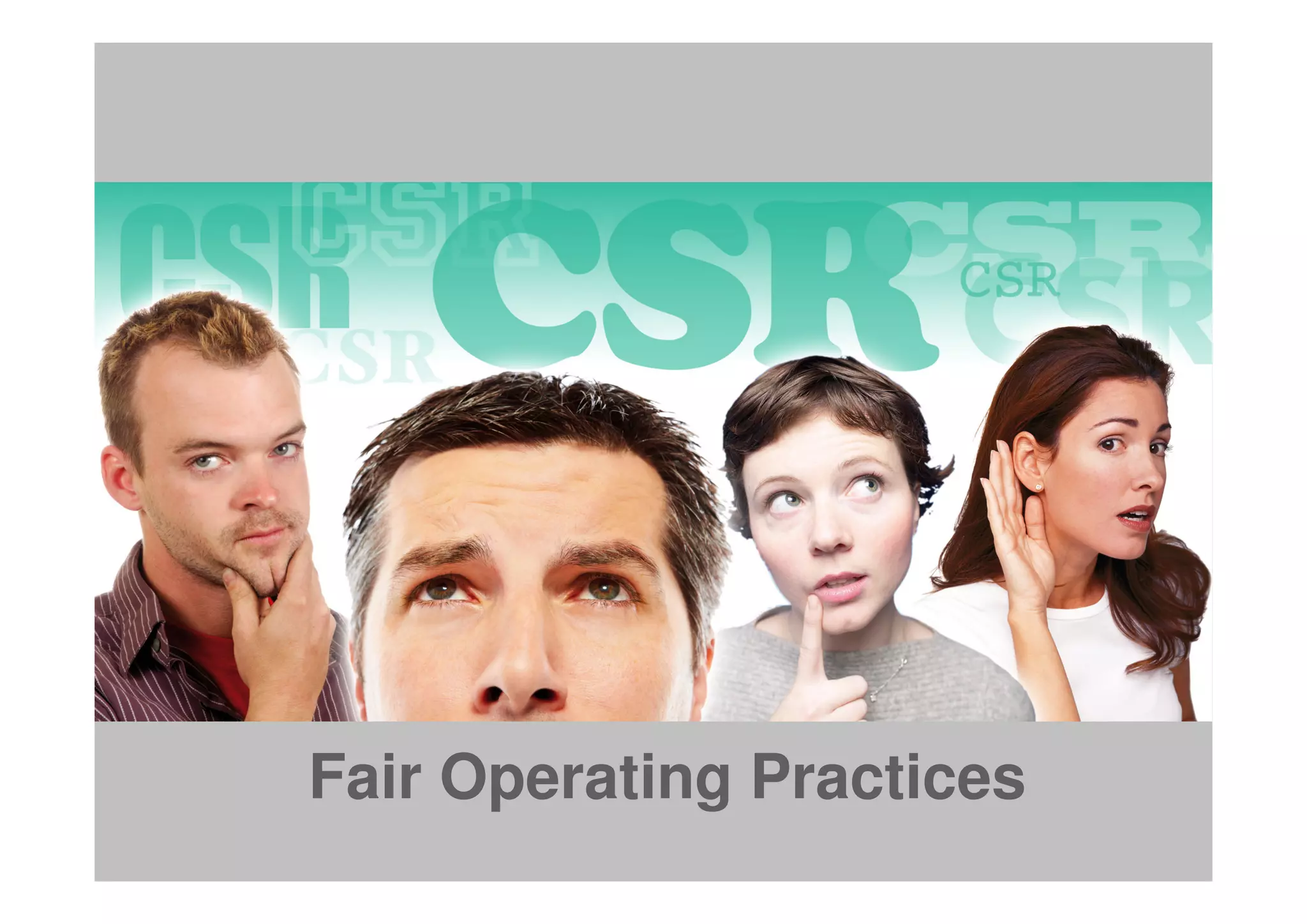 Fair Operating Practices
 