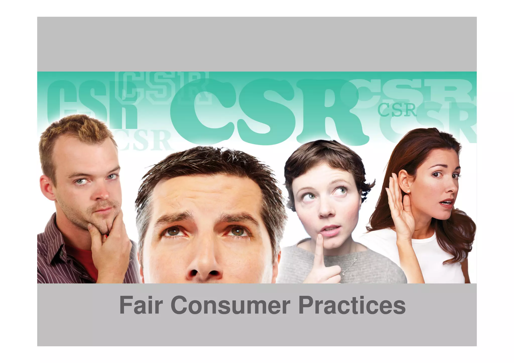 Fair Consumer Practices
 
