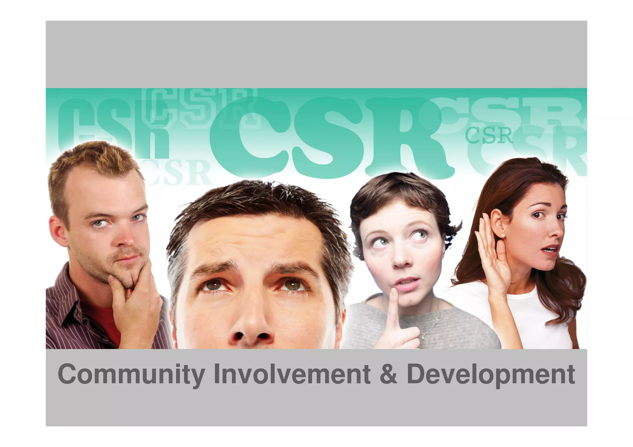 Community Involvement & Development
 