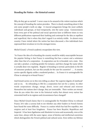 branding the nation the historical context
