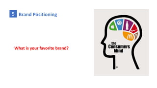 4 Brand Element
E ) Look & Feel
4 ) Scent Brand
Smell is used in branding because it increases the customers' remembrance of the brand.
Neuromarketing studies show that 75% of emotions are triggered by smell.
• The smell of a new car .
• The smell of X hotel
4 ) Scent Brand examples
 