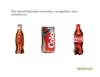 The secret formula: conviction, recognition, and…
consistency
 