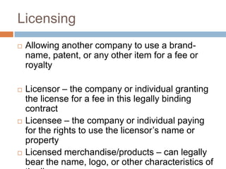 Branding and licensing | PPTX