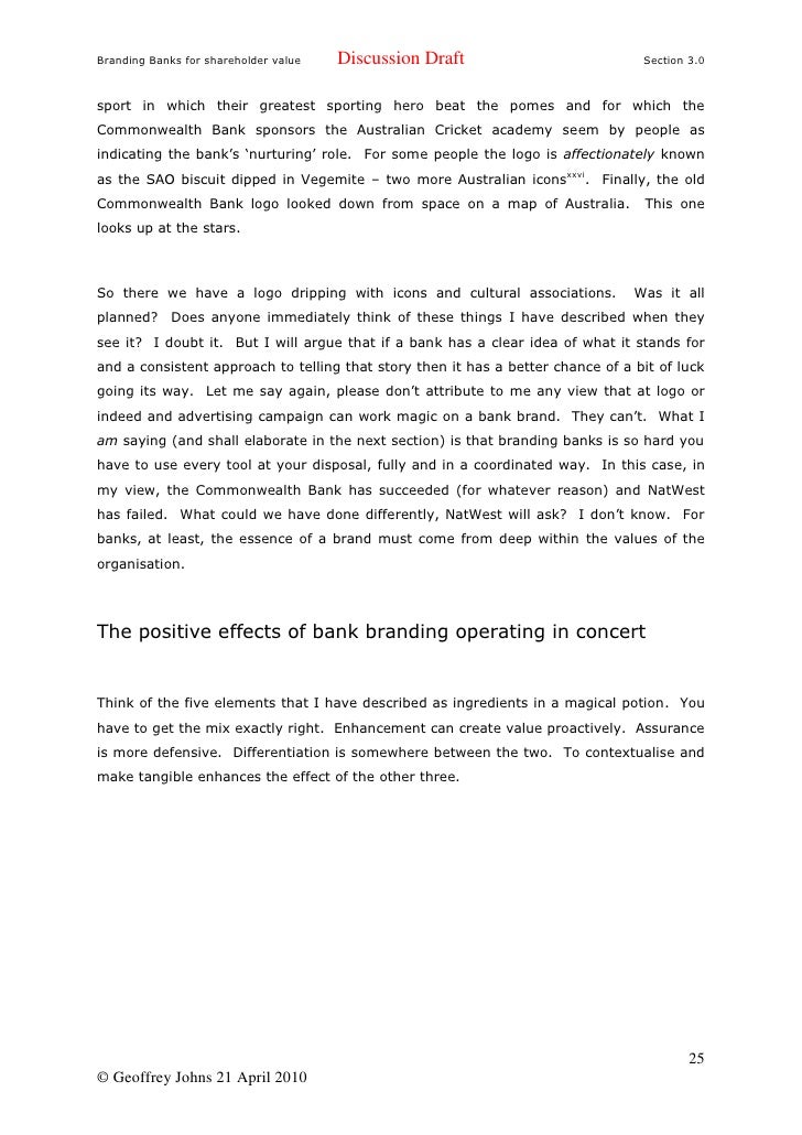 branding banks for shareholder value 4 0 why brand banks form i 193