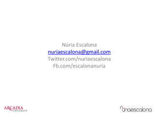 Branding barcelona – networks and social media - Arcadia University