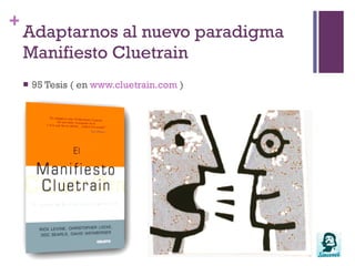 Adaptarnos al nuevo paradigmaThe Long Tail (La Larga Cola)La Fraise y Threadless generan producto por deseo de sus usuarios. Crowdsourcing