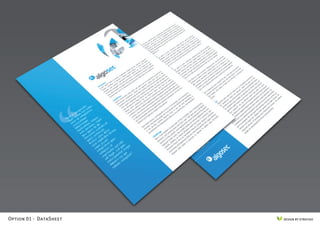 Option 01 - DataSheet   DESIGN BY STRATIGO
 
