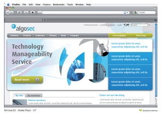 Option 01 - home Page - 17'   DESIGN BY STRATIGO
 