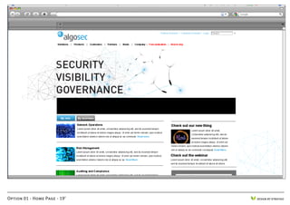 Option 01 - Home Page - 19'   DESIGN BY STRATIGO
 
