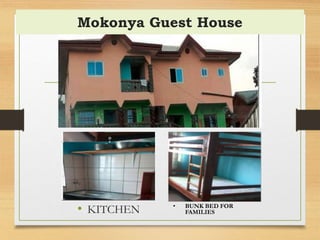 Mokonya Guest House
• KITCHEN • BUNK BED FOR
FAMILIES
 