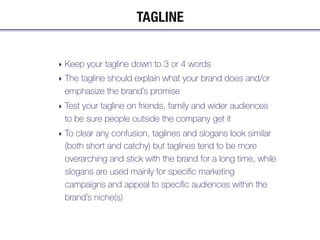 Explaining A Tagline Branding for Innovators | PDF