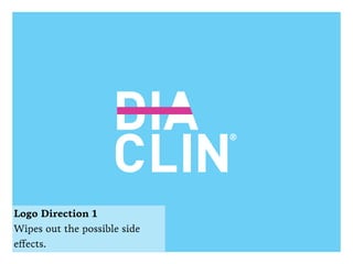 Logo Direction 1
Wipes out the possible side
effects.
 