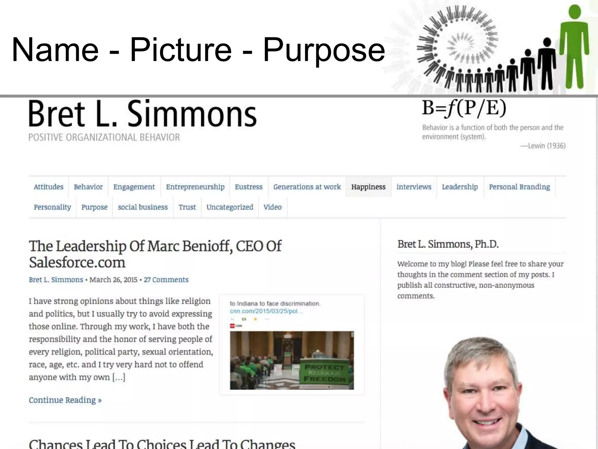 Name - Picture - Purpose
 