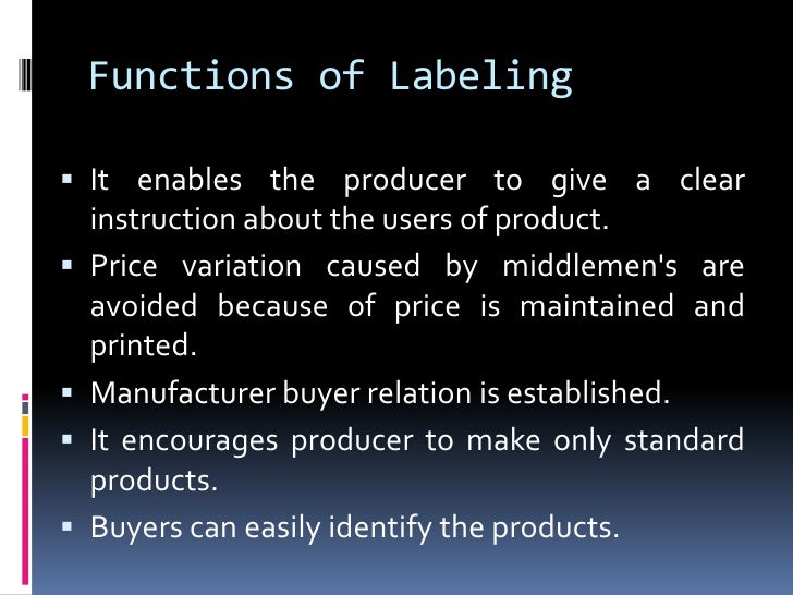 Branding packaging and labeling