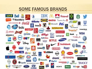 SOME FAMOUS BRANDS
 