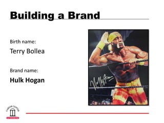 Building a Brand?Birth name:Stefani GermanottaBrand name:Lady Gaga