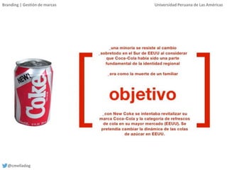 Branding | Gestión de marcas Universidad Peruana de Las Américas
@cmelladog
 