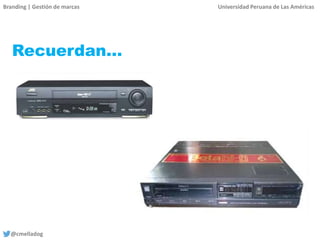 Branding | Gestión de marcas Universidad Peruana de Las Américas
@cmelladog
Recuerdan…
 