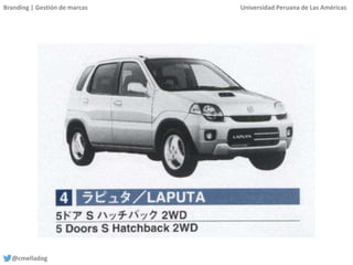 Branding | Gestión de marcas Universidad Peruana de Las Américas
@cmelladog
 