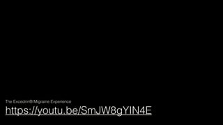 The Excedrin® Migraine Experience
https://youtu.be/SmJW8gYIN4E
 