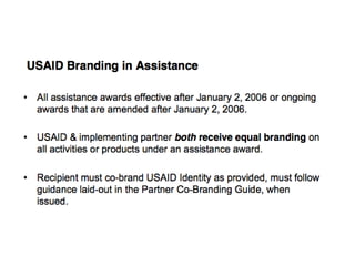 Branding USAID: Truth and Consequences 