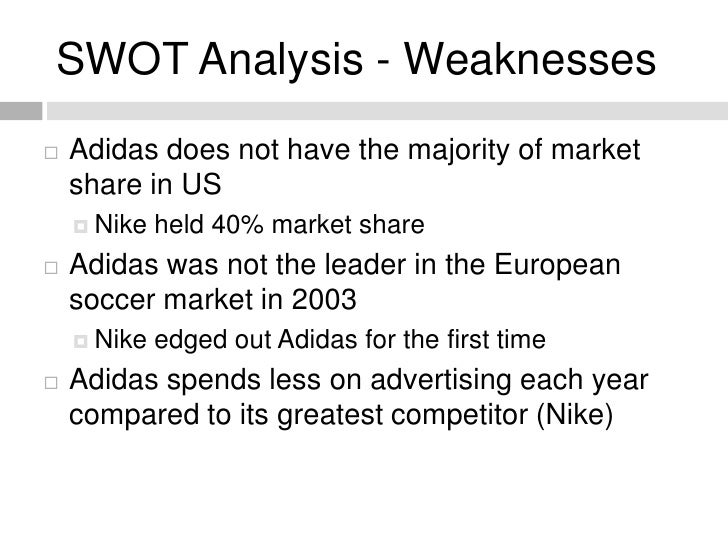 adidas swot analysis ppt