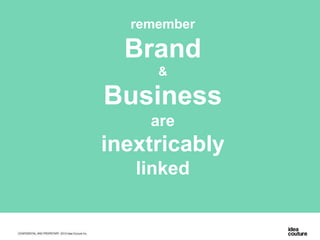 remember
Brand
&
Business
are
inextricably
linked
 