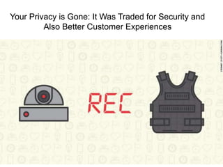 Your Privacy is Gone: It Was Traded for Security and
Also Better Customer Experiences
 