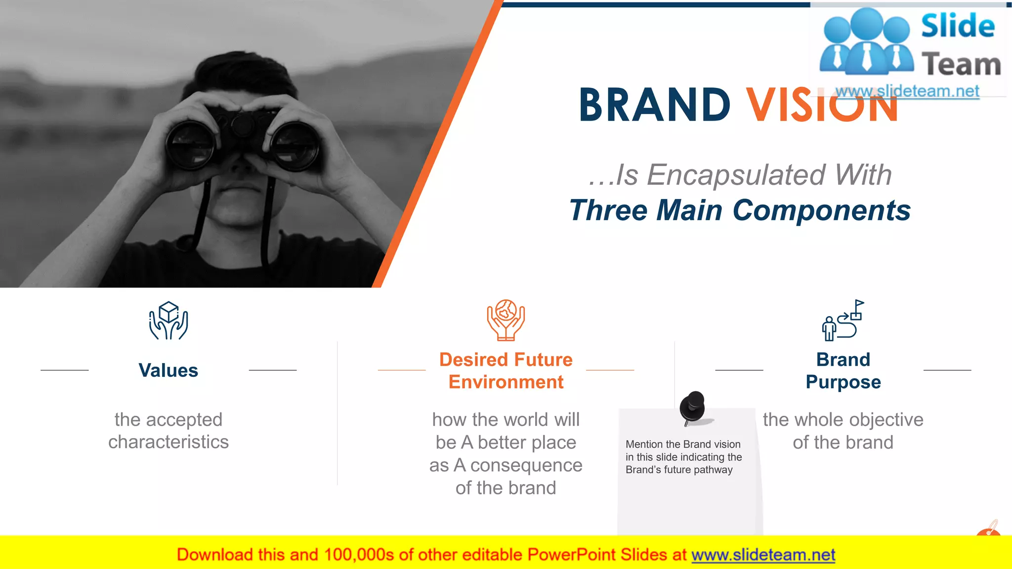 BRAND VISION
7
how the world will
be A better place
as A consequence
of the brand
Desired Future
Environment
the whole objective
of the brand
Brand
Purpose
the accepted
characteristics
Values
This slide is 100% editable. Adapt it to your needs and capture your audience's attention.
Mention the Brand vision
in this slide indicating the
Brand’s future pathway
…Is Encapsulated With
Three Main Components
 