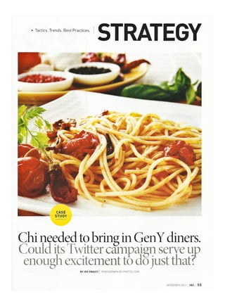#spreadingchi - Case Study