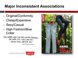 SalienceSecondary & Primary Research (Survey) Top of Mind:40% listed Levi’s first, the next nearest was Seven Jeans, listed by 8%