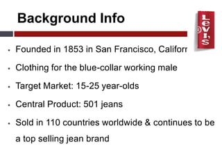 Background InfoFounded in 1853 in San Francisco, California 