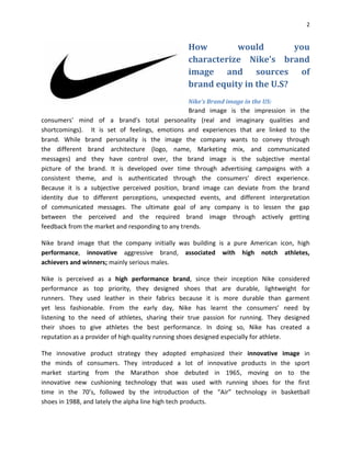 Olla de crack rango Zumbido Brand Managment: Nike; Building A Global Brand Case Analysis