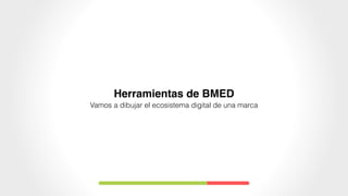 Herramientas de BMED
Vamos a dibujar el ecosistema digital de una marca
 