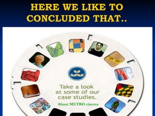 HERE WE LIKE TO CONCLUDED THAT.. About METRO cinema 