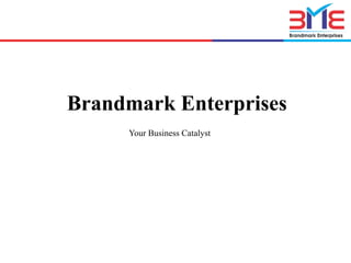 Brandmark Enterprises
Your Business Catalyst
 