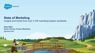 State of Marketing
Insights and trends from over 4,100 marketing leaders worldwide
@bblakemiller
Blake Miller
Senior Director, Product Marketing
 