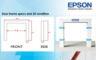 Door frame specs and 3D rendition
 