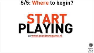 Gamification and serious games Projects by BrandNewGame