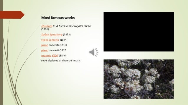 mendelssohn mendelssohn most famous works