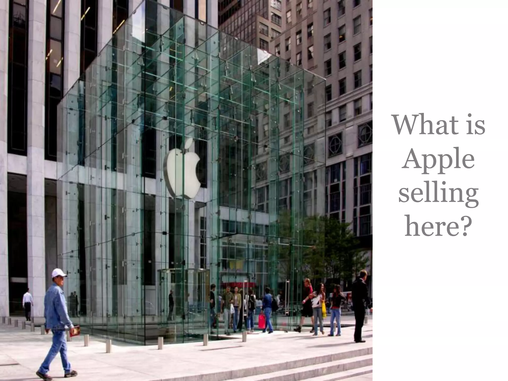 What is Apple selling here?